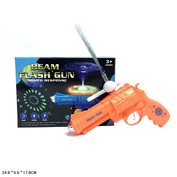 Игрушка Пистолет звук свет 338A в/к