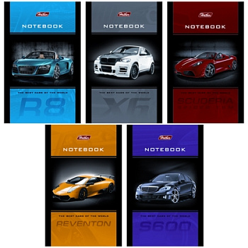 Блокнот А7  48л. ХАТ клеевой "Автопанорама" 3-х цв.блок,клетка