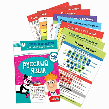 Комплект плакатов Русский язык 4021 (Дрофа-Медиа)