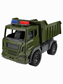 Машинка Самосвал Мирослав Военный с мигалками 41см И-0996
