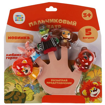 Игрушка д/купания Пальчиковый театр (5шт,6х5см) блистер СЮМ LX-PT-SMF