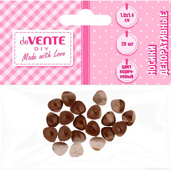 Декор. элементы deVENTE "Носики" 8001923 коричн.,20шт,10*14мм