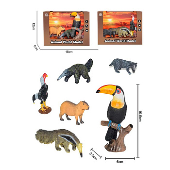 Набор "Дикие животные" JZ-28-1 (3шт) в/к