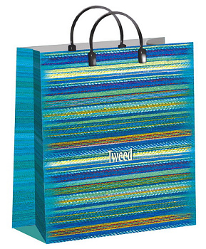 Пакет-сумка мягкий пластик 30*40 Твид пл.руч 8448