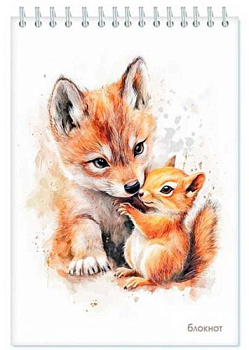 Блокнот А5  48л. АППЛИКА спираль "Малыши" С0028-171 клетка