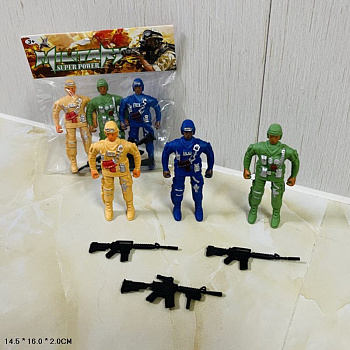 Набор солдат 2252 (3шт) в пакете