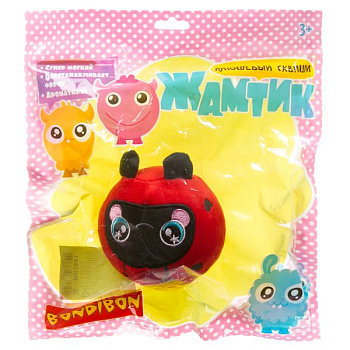 Bondibon Плюшевый сквиши Жамтик Божья коровка (9,5см) ВВ3591