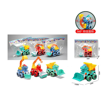 Спецтехника 2018-61 диноавто 14см. в пакете