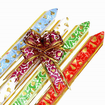 Бант-бабочка 3см рисунок,золотая канва (10шт/уп) цена за шт Р0939-32