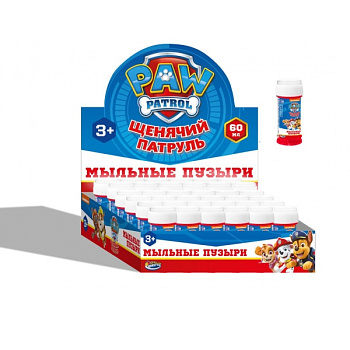 Мыльные пузыри (60мл) Щенячий патруль (36шт/уп) Цена за шт 01036-60ЭД