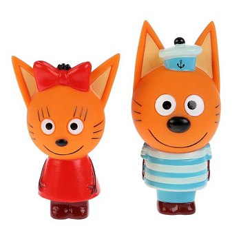 Игрушка д/купания Три Кота, Карамелька и Коржик в/сет ST-FT1809-08