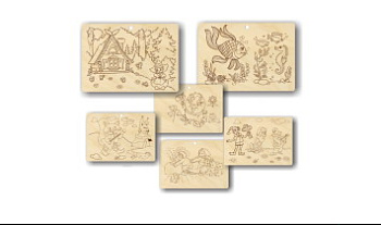 Набор д/выжигания Теплые картинки Сказки НР027 (Пелси)