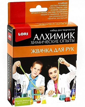 Химические опыты Жвачка для рук Зелёная Оп-092 (Колорит)