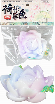 Игрушка-антистресс Сквиш мялка Цветок Лотоса, в ассорт LI462