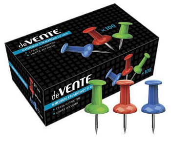 Кнопки силовые deVENTE 9мм цветные, в форме гвоздика  50шт. 4132401