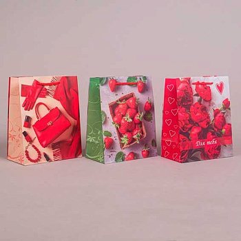 Пакет подар. Женский лам.матовый микс (18*23) Ч55653