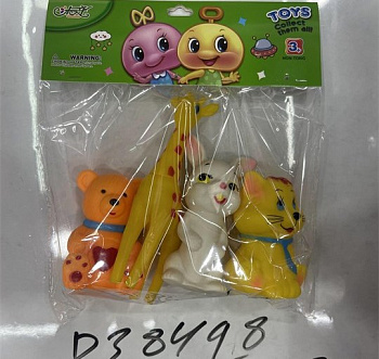 Набор пвх пищалки звери 4шт в пакете F43712