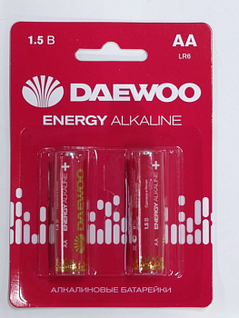 LR6 Батарейки Daewoo Energy BL-2 00000560