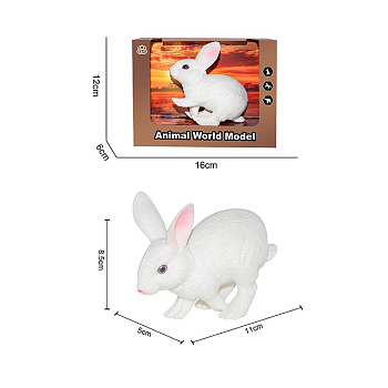 ПВХ заяц белый JZ-23 (11*8,5) в/к