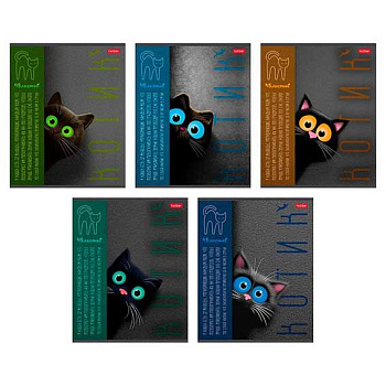 Тетрадь 48л. (клетка) ХАТ "Кот ТУТ!" лам софт тач,3D лак,асс. 096228