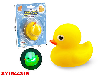 Игрушка для ванны BF2786-7 уточка свет на листе