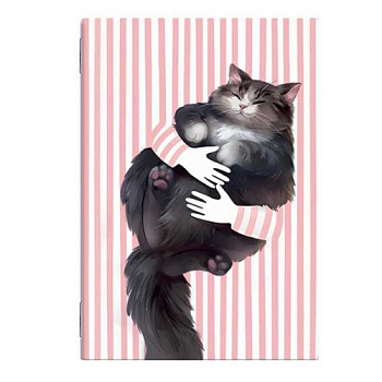 Записная книжка A6  32л. ФЕНИКС "Кошачьи нежности" 65820 выб.уф-лак,мат.лам.,мел.карт. 65820