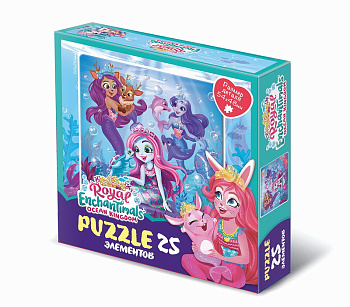 Пазлы (25эл) Энчантималс Играем под водой 07141 (Оригами)