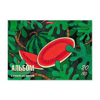 Альбом для акварели А4 20л. EK склейка "Fruits" 58572