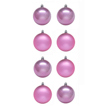 Набор шаров 7см (8шт) блест, Е93137