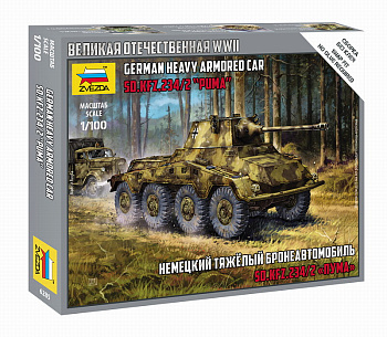 Немецкий тяжелый бронеавтомобиль SD.KFZ.234/2 Пума 6285 (Звезда)
