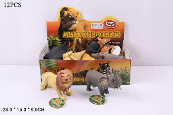 Фигурка ПВХ (зверушка) 7215 (12шт/уп) в/к Цена за шт (RU)