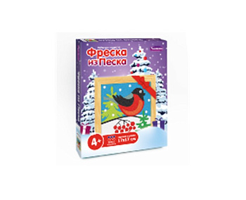 Фреска из цветного песка Снегирь С1726 (Развивашки)