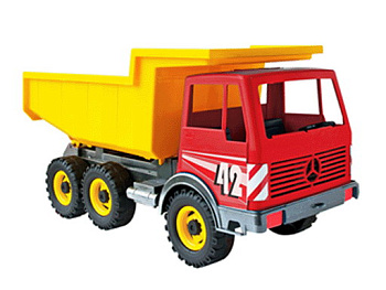 Самосвал 3-х осный Mercedes (40см) нов.цвета 08810С (Лена)