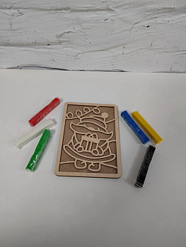 Раскраска пластилином 8