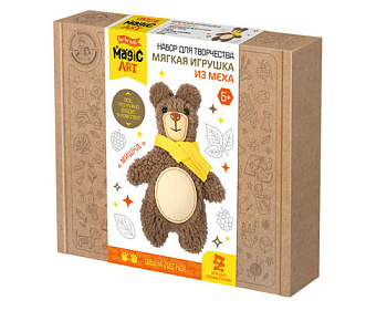 Набор д/творчества Мягкая игрушка из меха Мишка 05140 (Дес.Кор.)