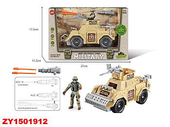 Набор военный F14-3 солдат с бронетранспортером в/к