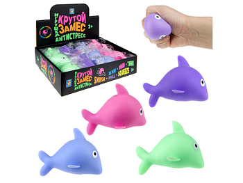 Игрушка-антистресс Крутой замес, Рыбка (10х6х5см,12шт/уп) Т23231