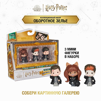 Harry Potter Набор фигурок (3шт) Оборотное зелье 43654