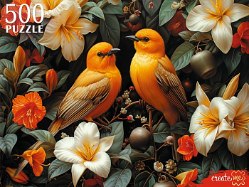Пазлы (500эл) Золотые птицы П500-7617