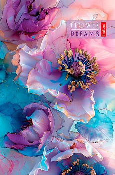 Блокнот А5  80л. ХАТ "Цветочные сны" 32291 клетка,глянц.лам.