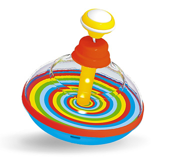 Юла (d12см) малая прозрачная с музыкой 01974 (Стеллар)