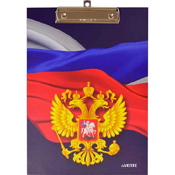 Клипборд А4 deVENTE "Герб" 3034910 картон толщина 2мм,мат.лам.