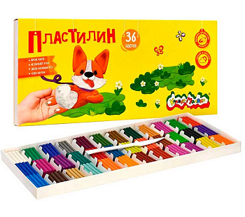 Пластилин 36цв.,540гр. Каляка-Маляка ПКМ36-К б/стека