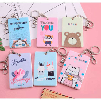 Бейдж школьный deVENTE 103*62мм "Tenderness" 8093415 вертик.,пластик,цепочка,кар