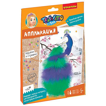 Bondibon Набор д/творчества Аппликация Павлин ВВ5333