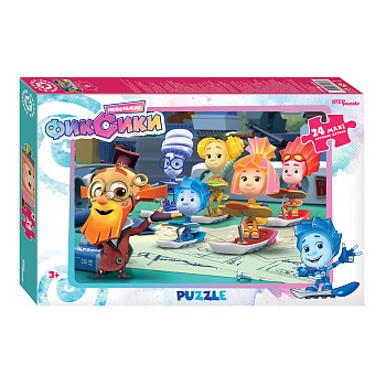 Пазлы (24эл) Maxi Фиксики 90080 (Степ Пазл)