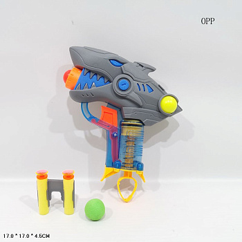 Игрушка Пистолет пули поролон, шары YJ999-204BO в пакете