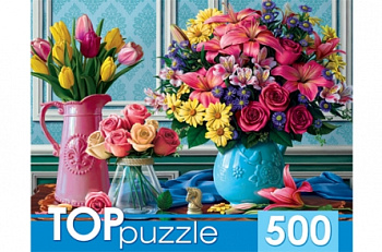 Пазлы (500эл) Вазы с яркими цветами ХТП500-4234