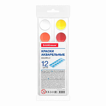 Краски 12цв. EK "Basic light pack" 53753 аквар.,прозр.уп/подвес