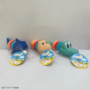 ПВХ Животное для купания 17см. XQ300-49 в сетке